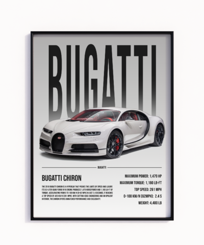 Bugatti Chiron - Poster